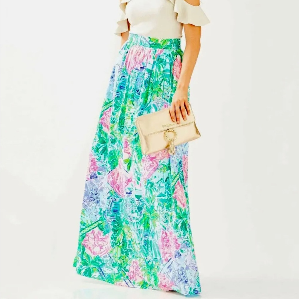 NWT Lilly Pulitzer Bohemian Queen Bobbi Maxi Skirt